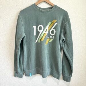 Hume Women's Medium 1946 Graphic Retro Crewneck Sweatshirt Camping Gorpcore